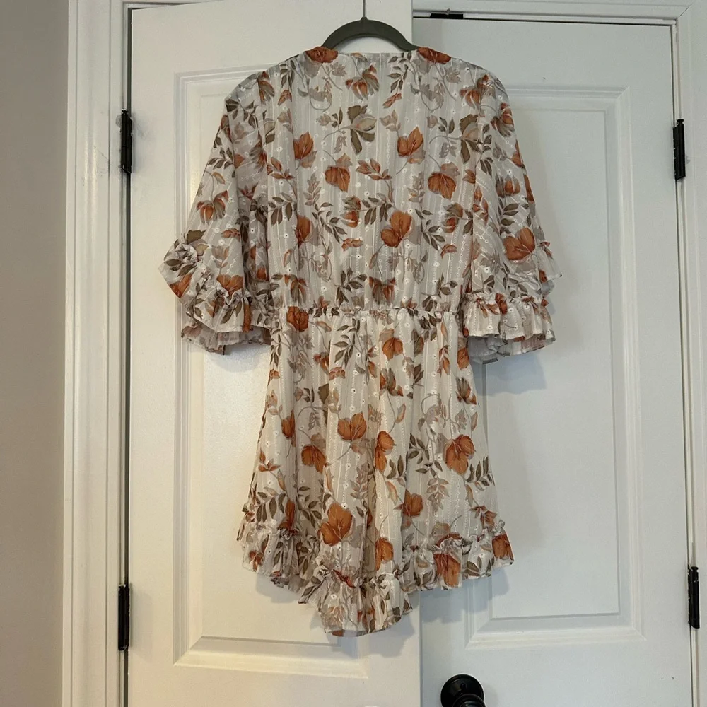 Floral Ruffle Romper - Picture 3 of 3